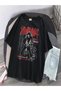 Chouze Nana Printed Black Unisex Oversize T-Shirt