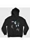 Unisex Black Keeho K-Pop P1Harmony Hooded Sweatshirt 620126Tt
