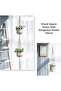 Macrame Plant Hangers Set, 4 Pcs Macrame Plant Hangers with Pots and Saucers, Indoor Hanging Planter - 3