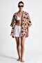 Women's and Men's Asian Patterned 100% Cotton Viscose Oversize Kimono