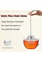 Tea Infuser Strainer, 2Pcs Stainless Steel Tea Strainers for Loose Tea, Loose Leaf Tea Steeper, Fine - 2