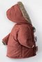New Season Cute Fox Figure Detailed, Fleece Inner Lining, Foil Hooded Quilted Winter Children's Coat-Coat - 2
