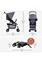 Buggy Sport, Tango/Caviar - Feather-light Travel Buggy 5.9 kg - with Reclining Function for Ch - 5