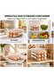 54 Egg Storage For Refrigerator With Egg Craker Tool, Egg Dispenser For Refrigerator, Automatic Roll - 5