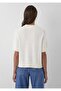 M1711039 Knitted Sweater Women's Sweatshirt White - 5