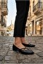 20966 Comfortable, Stylish, Elegant Trok Patterned Women's Ballerinas with Buckle Detail - 6