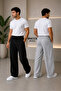 Men's Sweatpants Set of 2 Black Gray Comfort Fit Anti-Sweat - 5