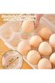 Egg Holder for Fridge, Portable Egg Tray with 12 Spaces, Organizer for Refrigerator with Lid, - 5
