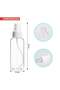 2Pcs Plastic Spray Bottles, 2oz/50ml Plastic Spray Clear Empty Fine Mist Plastic Mini Travel Bottle Set Bottles Refillable Liquid Containers - 3