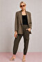 Women's 2-Piece Cotton Terry Thick Straped Basic Blush with Hollow Out Collar - 7