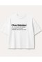 Overthinker Slogan Printed Oversize T-Shirt Unisex 80% Cotton Boxy Fit Streetwear T-Shirt Thick Textured - 5