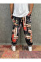 Elastic Waist Pleated Patterned Half-Shalwar - 2
