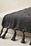 Zigzag Patterned Textured Tasseled Tablecloth Decorative Living Room and Kitchen Table Runner - 5