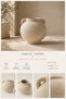 Elora Textured Decorative Vase with Handle - 4