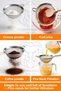 3-Piece Fine Pore Premium 18/10 Stainless Steel Kitchen Wire Strainer Set Tea Strainer Flour Cocoa Sieve 723475 - 3