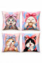 Fancy Cats Patterned 4-Piece Throw Pillow Cover Set - 3