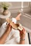 Lora Bej Satin Bow Pointed Toe 5cm Heeled Slippers - 4