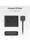 وصلة تمديد كهربائية بقوة 20 واط مع منافذ USB، مقبس تمديد ثنائي المنافذ مع منفذين USB-C ومنفذين USB-A، طول 1.6 متر - 7