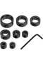 Split shank rings 8pc 3-16mm with depth limit.