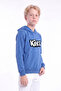 Boy's Printed Kangaroo Pocket Long Sleeve Hooded Sweatshirt - 2