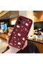 Vivo V60 Lite 4G/5G Compatible Burgundy Color Cute Cat Cherry and Bow Pattern Silicone Case - 2