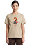 Women's Stone Retro Teddy Bear Printed T-Shirt Comfortable Fit 100% Cotton