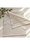 Cotton Linen Embroidered Runner and 4-Piece American Service Set – 5-Piece Tableware Set – Nature - 2
