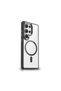 Galaxy S25 Ultra Case Magsafe Transparent Back Face Camera Raised Silicone - 2