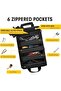 Tool Bag Organizer, 6 Pocket Roll Up Storage Case for Mechanics, Heavy Duty Fabric Tool Pou - 4