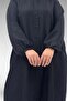 68047 Plus Size Buttoned Double Tensel Tunic - Black - 2