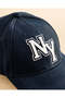 Men Navy Embroidered Cap - 3