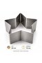 Narkalıp Star-Shaped Cake & Pastry Mold – Diameter 20 cm Depth 10 cm - 2