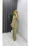 Women's Hijab Khaki Tunic Pants Double Suit - 3
