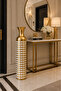 84 cm Large Size Gold Dot Patterned Decorative Floor Vase - 4