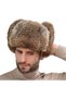 Fleece Hat - Unisex Men's Winter Wool Women's Stylish Electric Bicycle Earflap Warm XXL (58-60cm) Khaki - 4