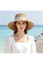 Women's Beach Hat - Brim width approx. 6.5 cm Crown height 9.5 Suitable for head circumference up to 58 Summer Sun Vacation Protection Gardening Wide - 3