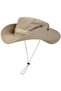 Sun hat dark beige breathable mesh wide brim hunting/camping/travel.