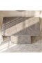 Rectangular Console Table with Faux Marble Top and Metal Frame – Gray - 4