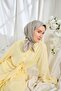 Twill Silk Scarf Geometric Pattern Gray - 3
