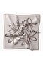Twill Silk Scarf Bloom Dark Gray - 5