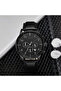 Men's Stainless Steel Watch, Black Leather Band | Trn-43blk - 6