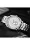 Men's Silver Stainless Steel Watch, Square Dial | Tr45ss - 6