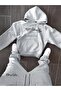 Unisex Men's and Women's Signature Printed Oversize 3 Thread Hooded Baggy Bottom Tracksuit Set