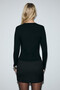Mahada Women's Black Blouse with Soft and Flexible Fabric, Tie-Up and Low-Cut Chest Design - 6