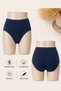 Women's Bato Panties Ribbed Bamboo Panties 2405 - High Waist Soft and Comfortable Underwear - 6 Pcs - 6