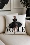 Fashionable Themed Black and White Decorative Throw Pillow Cover Stylish and Modern Design (Double Sided) - 2