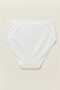 Women's 5-Pack White Plus Size High Waist Cotton Elastic Waist Support Panties Set - with Sleep Band Gift - 5