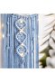 Boho Macrame Woven Wall Hanging, Crochet Crescent Moon Star Dream Catcher with Long Tassel- White Co - 3