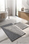 Bathroom Mat Set of 2 |   Machine Washable |   Stain-Resistant Toilet Set 60X100-40X60Cm