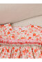 Girls Floral Print Smocked A-Line Dress - 2